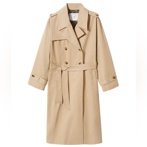 Mango Jackets & Blazers - NWT Mango Cotton Classic Trench Coat